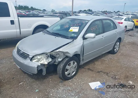 2005 Toyota Corolla Le z USA, uszkodzony, nr VIN 2T1BR32E55C437367